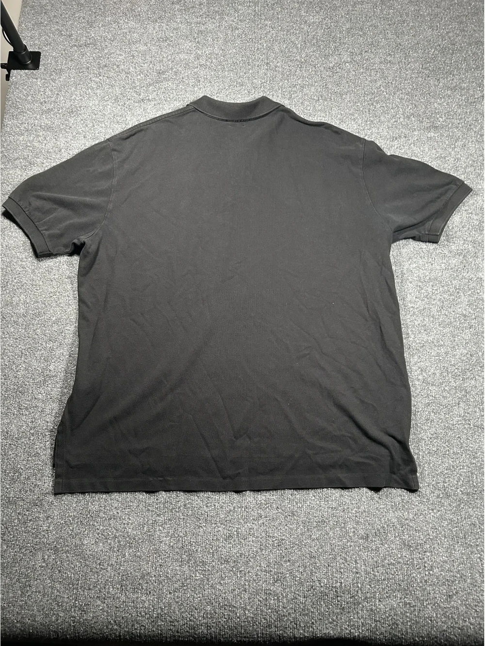 Polo Ralph Lauren Classic Fit Black Polo Shirt with Purple Logo